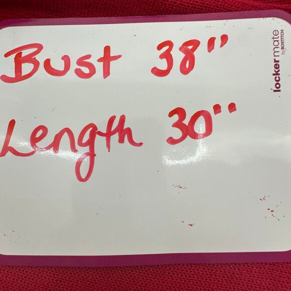 Talbots 100% Cotton Pima Double V Tie Back Sweater Medium Red Holiday Christmas - Picture 5 of 7